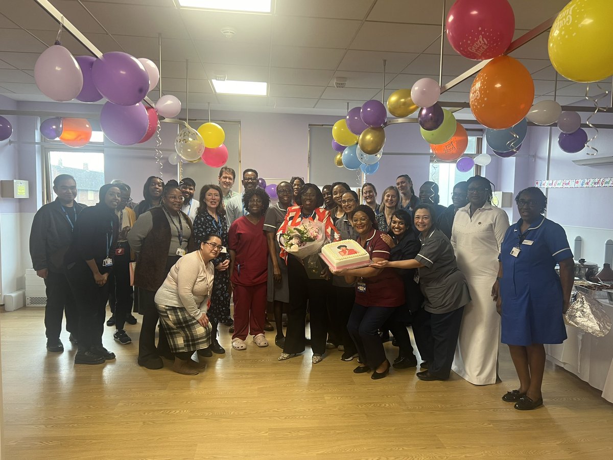 susiecath's tweet photo. Farewell to our colleague @JacqGabrielking who leaves us for progression @geshNHS &amp; new pastures. Such a lovely celebration with Jackie &amp; @ImperialPeople colleagues. We will miss you 💐 but we are never far away! https://t.co/aPB1T3YCJG