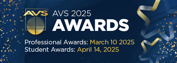 Nominate a peer for an AVS National Award.  New Deadline: March 10, 2025! conta.cc/414Ttsp