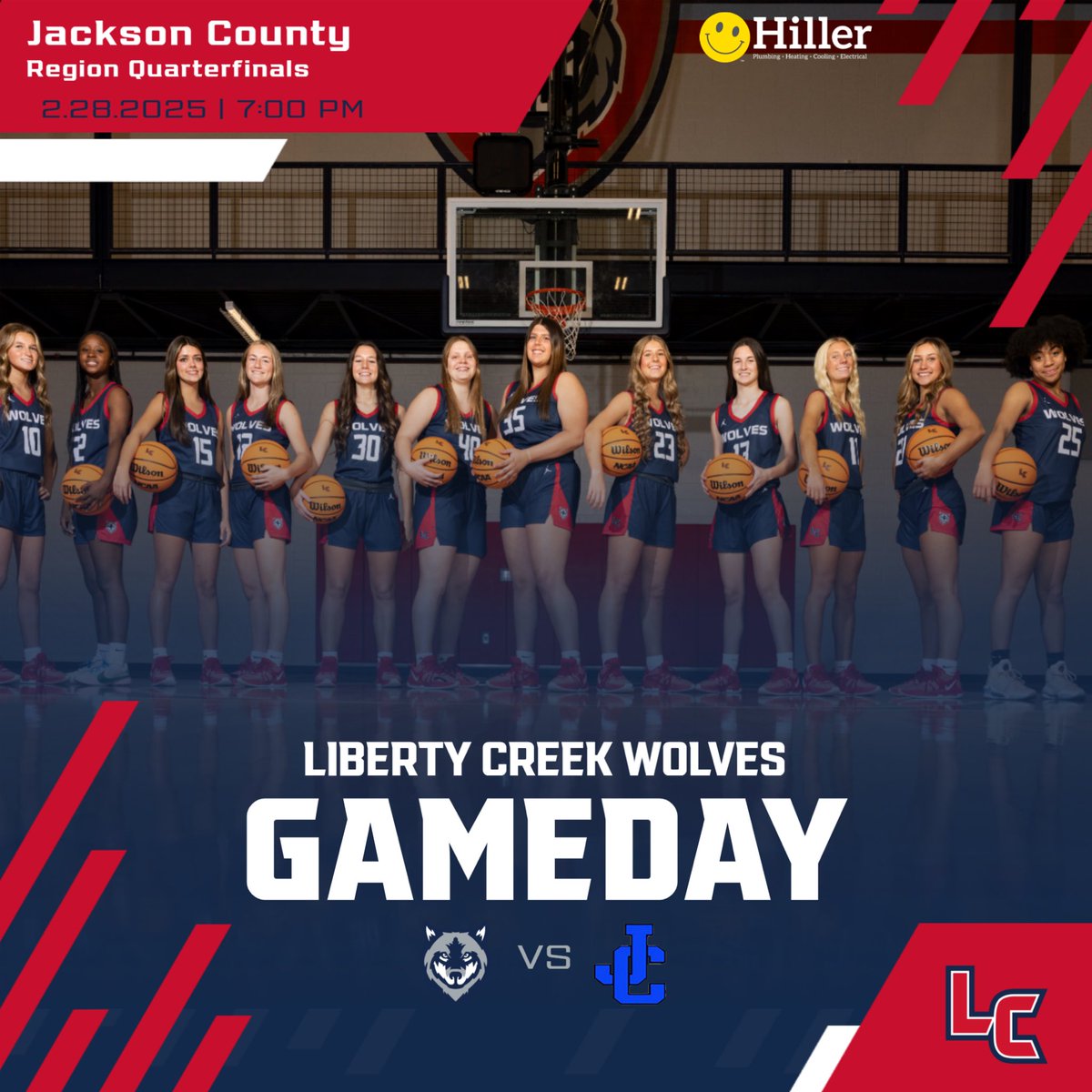 GAMEDAY
🆚 Jackson County 
⏰ 7:00
📍 The Den  
📺 NFHS 
•
•
#Team3 #LetsRoll #GoWolves #WinOrGoHome