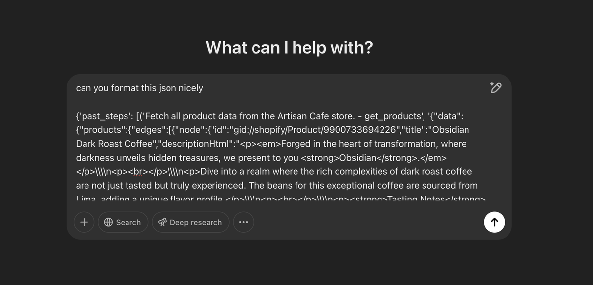 god level intelligence available to me at my fingertips and I use it every day to format JSON