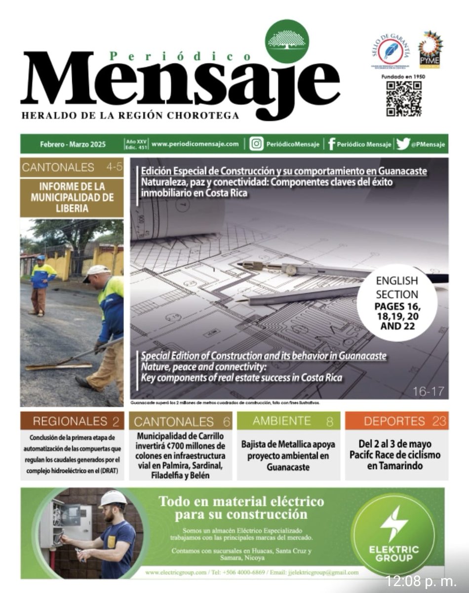 📰 ¡Ya está disponible nuestra edición especial del Periódico Mensaje para febrero-marzo 2025! 
¡No te lo pierdas! Lee todos los detalles aquí 👇
🔗 periodicomensaje.com/periodico-digi…

#PeriódicoMensaje #Construcción #Tendencias #Arquitectura #IndustriaInmobiliaria #Infraestructura