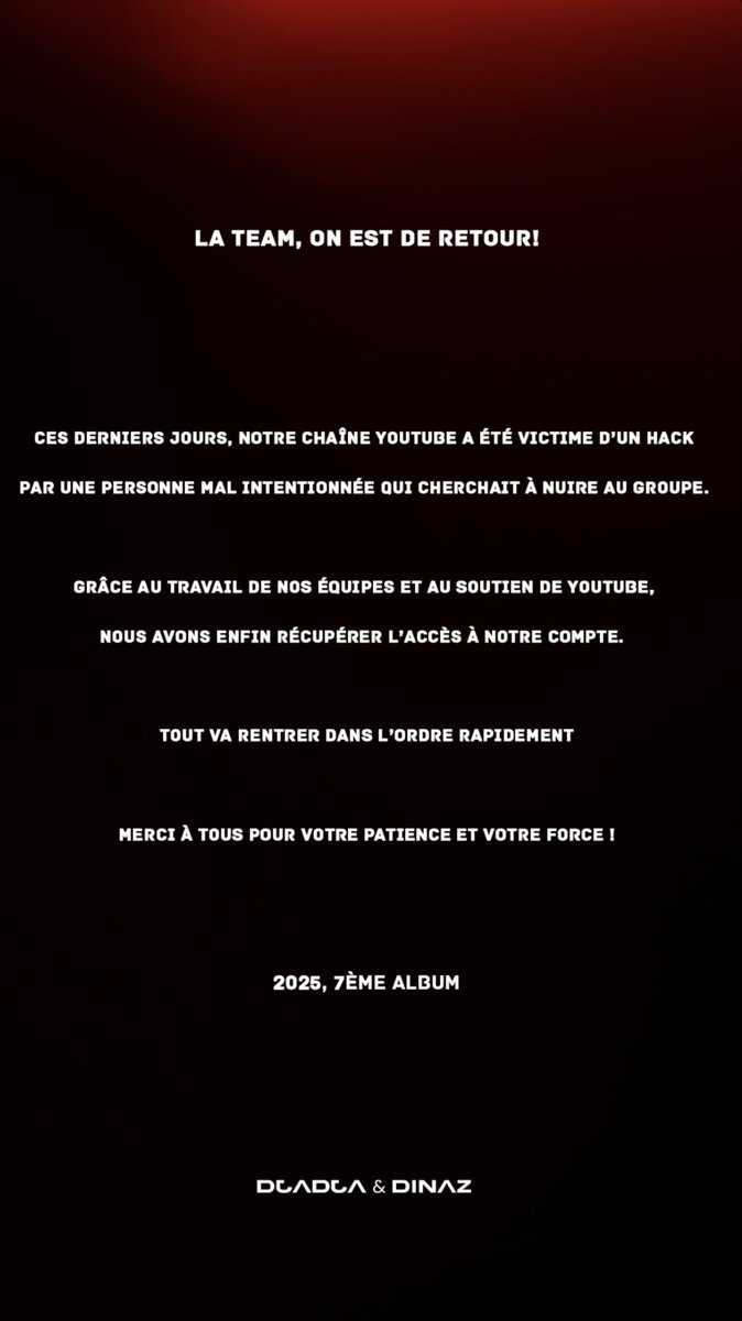 2025, 7ème album 👀
