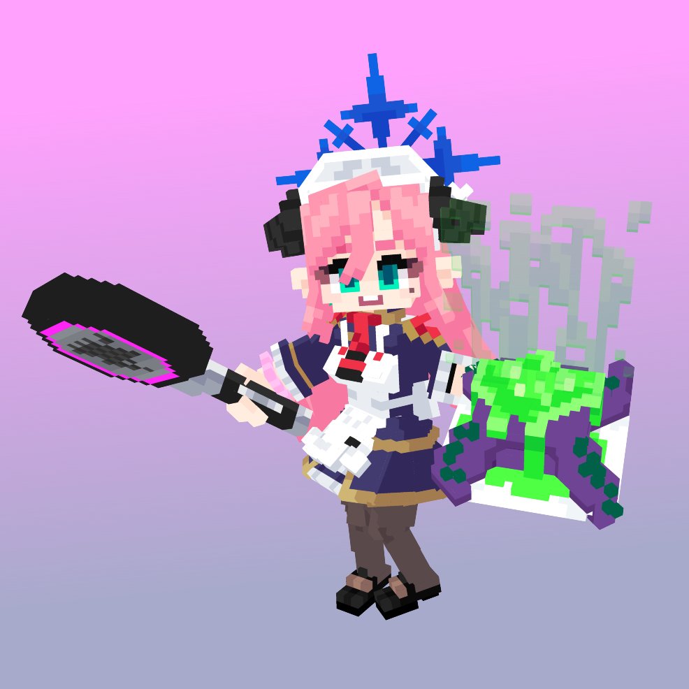 🐙🥞🤢
#ブルアカ #Blockbench