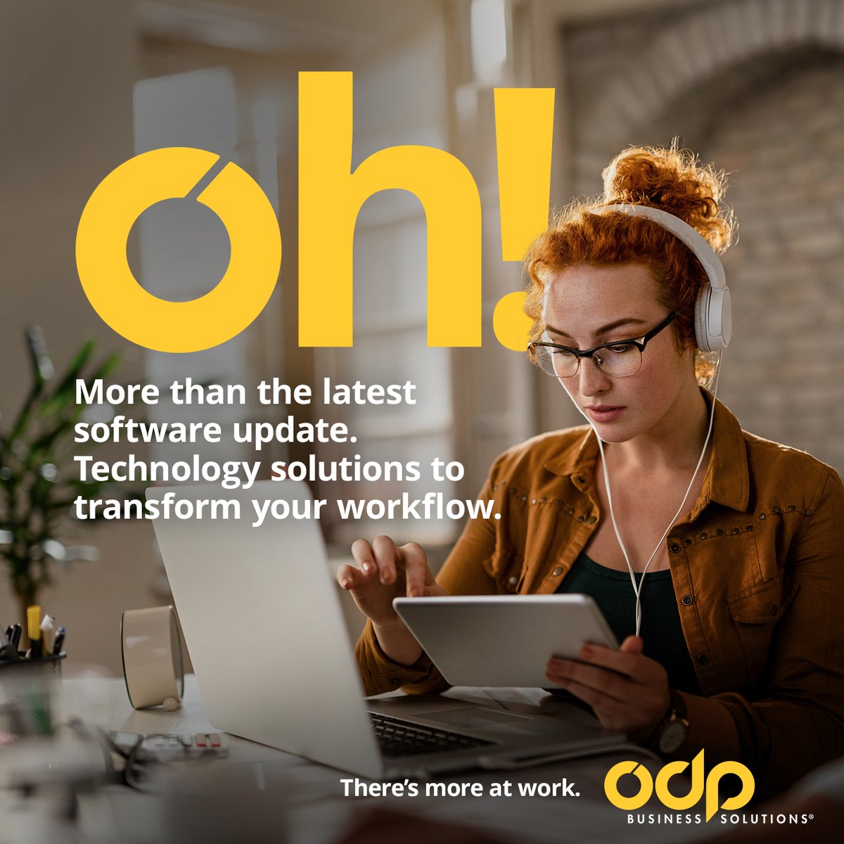 With technology’s ever-evolving nature in mind, we are committed to providing the tech products &amp; services - including hardware, software, &amp; IT support solutions - that will help position your business at the forefront of the latest industry advancements. odp.biz/4fmQ0vl