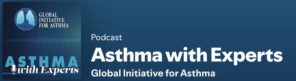 GINA are hosting a new podcast: Asthma with Experts  is available from :
Spotify : open.spotify.com/show/6CMdA6BRY…
Apple : podcasts.apple.com/gb/podcast/ast…
  as well as on our GINA website(ginasthma.org/gina-podcasts/
Please share and follow us.