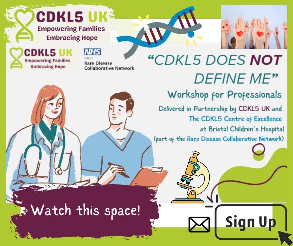 It's been a jam-packed #RareDiseaseDay2025 💜🦓

This morning, Beth and Carol-Anne attended a meeting with a research group in Bristol, to learn more about their exciting new research into the CDKL5 gene and it's expression in cells in the brain 🧠🧬🔬

Then this afternoon,