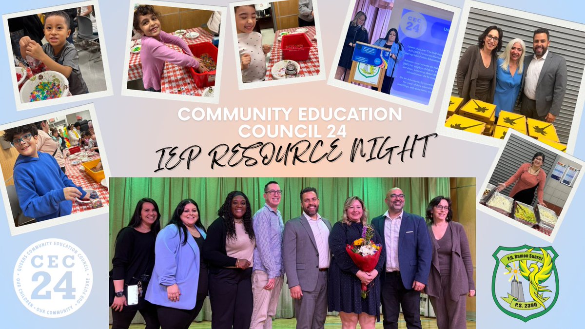 A huge thank you to the #CEC24 for hosting the special education parent workshop! The event was a tremendous success. It was an enriching experience for everyone involved. Sharing a meal family-style brought everyone together in a spirit of community. <a href="/NYC_District24/">Anthony Rivera-School District 24</a> <a href="/NYCSchools/">NYC Public Schools</a>