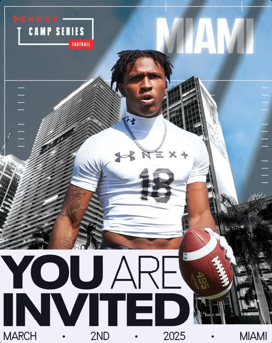 Thank you for the UA camp invite <a href="/DemetricDWarren/">Demetric D. Warren</a> <a href="/TomLuginbill/">Tom Luginbill 🇺🇸 🏈</a> <a href="/UANextFootball/">All-America Game</a> <a href="/TheUCReport/">Billy Tucker</a> <a href="/CraigHaubert/">Craig Haubert</a> <a href="/PrepRedzoneFL/">Prep Redzone Florida</a> <a href="/tampafootballFL/">Tampa Bay Football</a> <a href="/Coach_EDavis/">Coach_Davis</a>