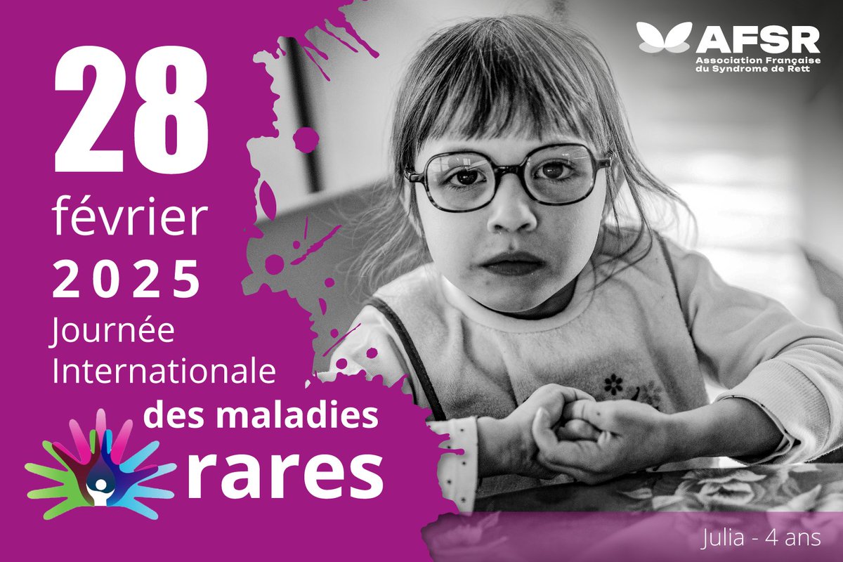 Aujourd'hui c'est la Journée internationale des maladies rares !

L'AFSR soutient cette journée. Le syndrome de Rett est une maladie rare d'origine génétique. C'est la première cause de polyhandicap d'origine génétique en France.

 Pour en savoir plus : afsr.fr