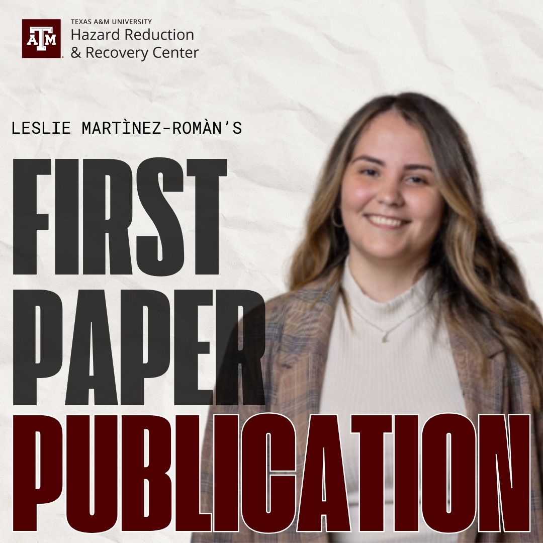 Ph.D. student Leslie Martìnez-Romàn published her first paper, which was co-authored with Dr. Ivis Garcia. 

Read her paper here: tx.ag/Z4n0nSX