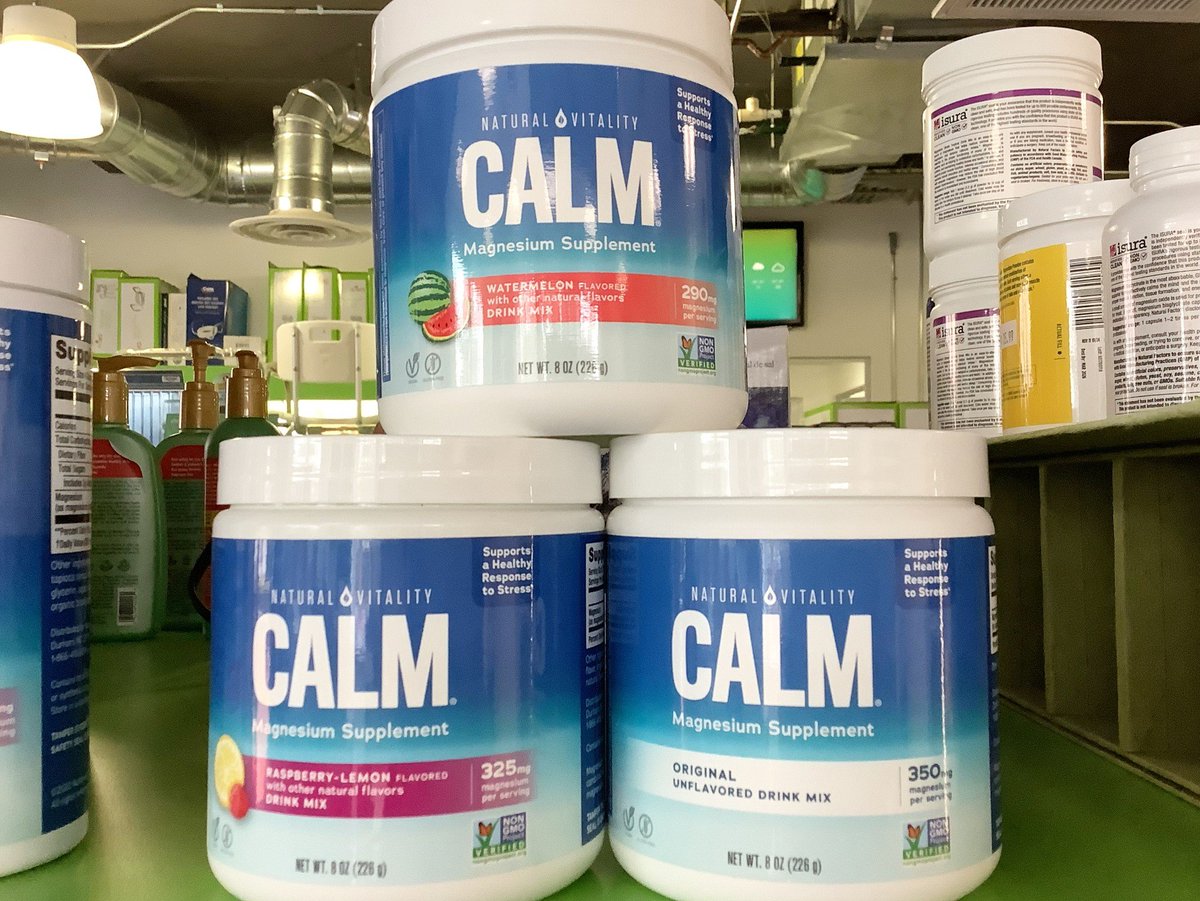 ValWellnessCntr's tweet photo. Having sleep troubles? Feeling anxious &amp; stressed? The Wellness Center recommends Natural Vitality’s Calm! A magnesium supplement powder to help support your mood &amp; energy. Can also aid acid reflux &amp; heartburn🍉🍋👍#magnesium #wellnesscenter #naturalvitality #calm #health #scv https://t.co/JKY9hsdRiK