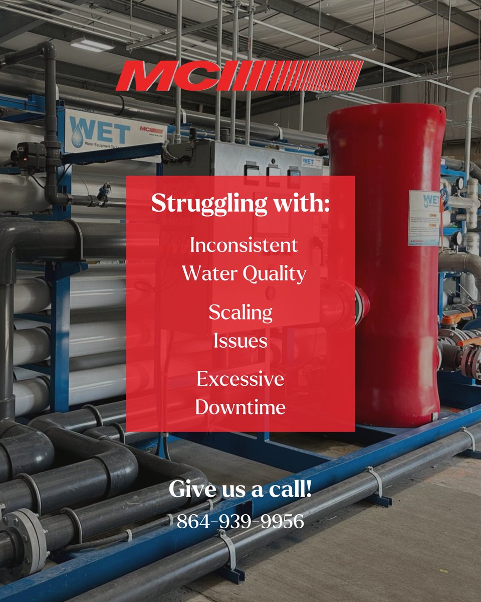 mci_water's tweet image. Struggling with inconsistent water quality, excessive downtime, or scaling issues with your current RO system?

At MCI WET, we specialize in building reverse osmosis systems that aren’t just customized, they’re engineered to solve real-world problems.

#MCI #LCSWsystem #ROSystem