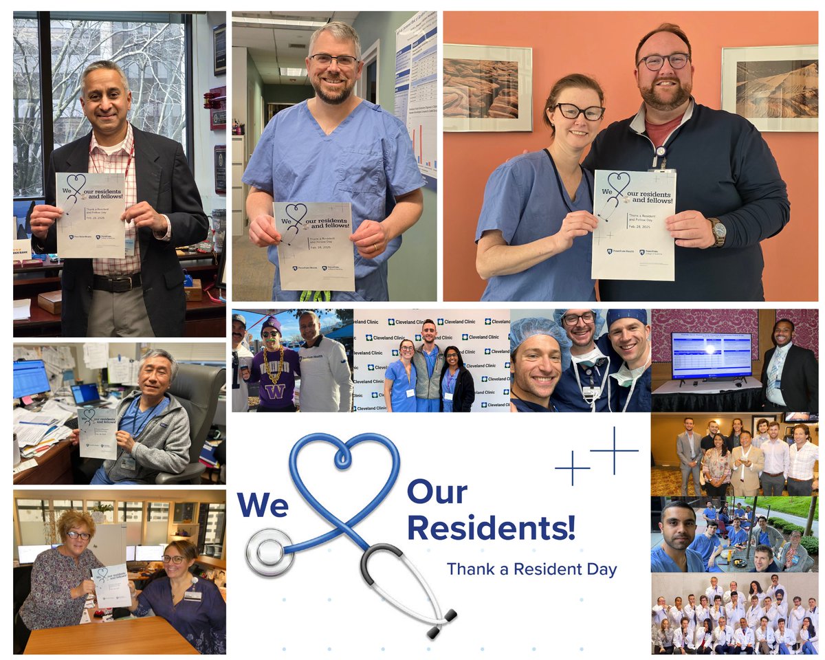 A heartfelt thank you to all our Urology residents for your unwavering hard work and dedication! Your resilience and compassion truly embody the spirit of Urology, and we are incredibly grateful for the positive impact you make daily. 
#ThankaResidentDay #Urology #PennStateHealth