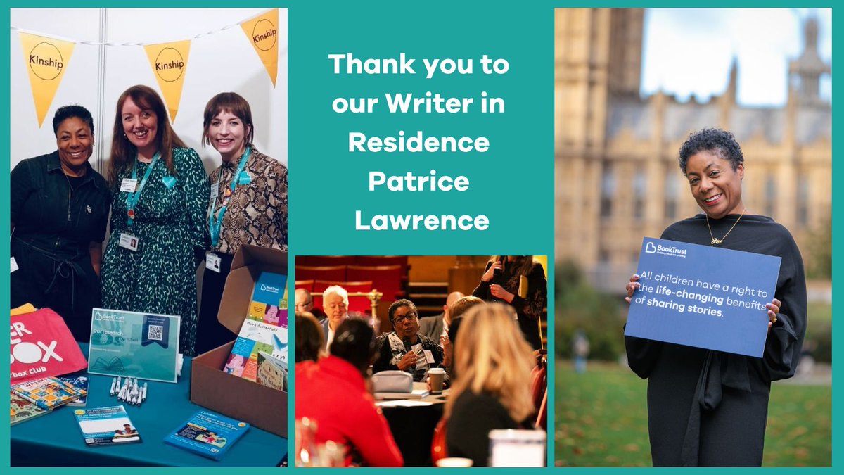 Booktrust's tweet image. "Books cannot be eaten or provide a physical refuge or home, but they can be a tool promoting empathy, escapism and reassurance."

Patrice Lawrence has been an absolutely incredible #WriterInResidence - but her time in the role is coming to an end ❤️ 👇 

booktrust.org.uk/news-and-featu…