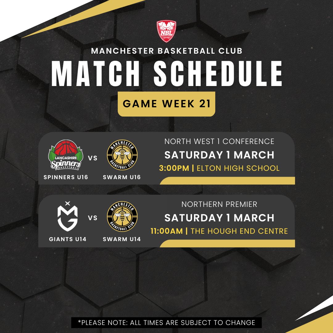 Swarm on the road this weekend! 🗺️💪

#HearTheBuzz | #BEElieve | #NBL2425 | #BritishBasketball