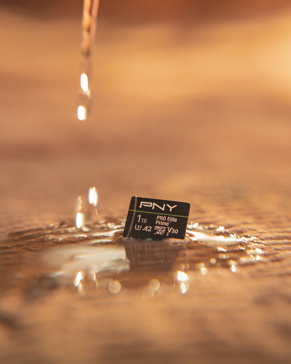 PNYTechnologies's tweet image. Built to withstand the toughest conditions! The PRO Elite Prime microSD card is magnet proof, waterproof, temperature proof, and shock proof, ensuring your data stays safe no matter where life takes you. #PNY #CreateStoreGame