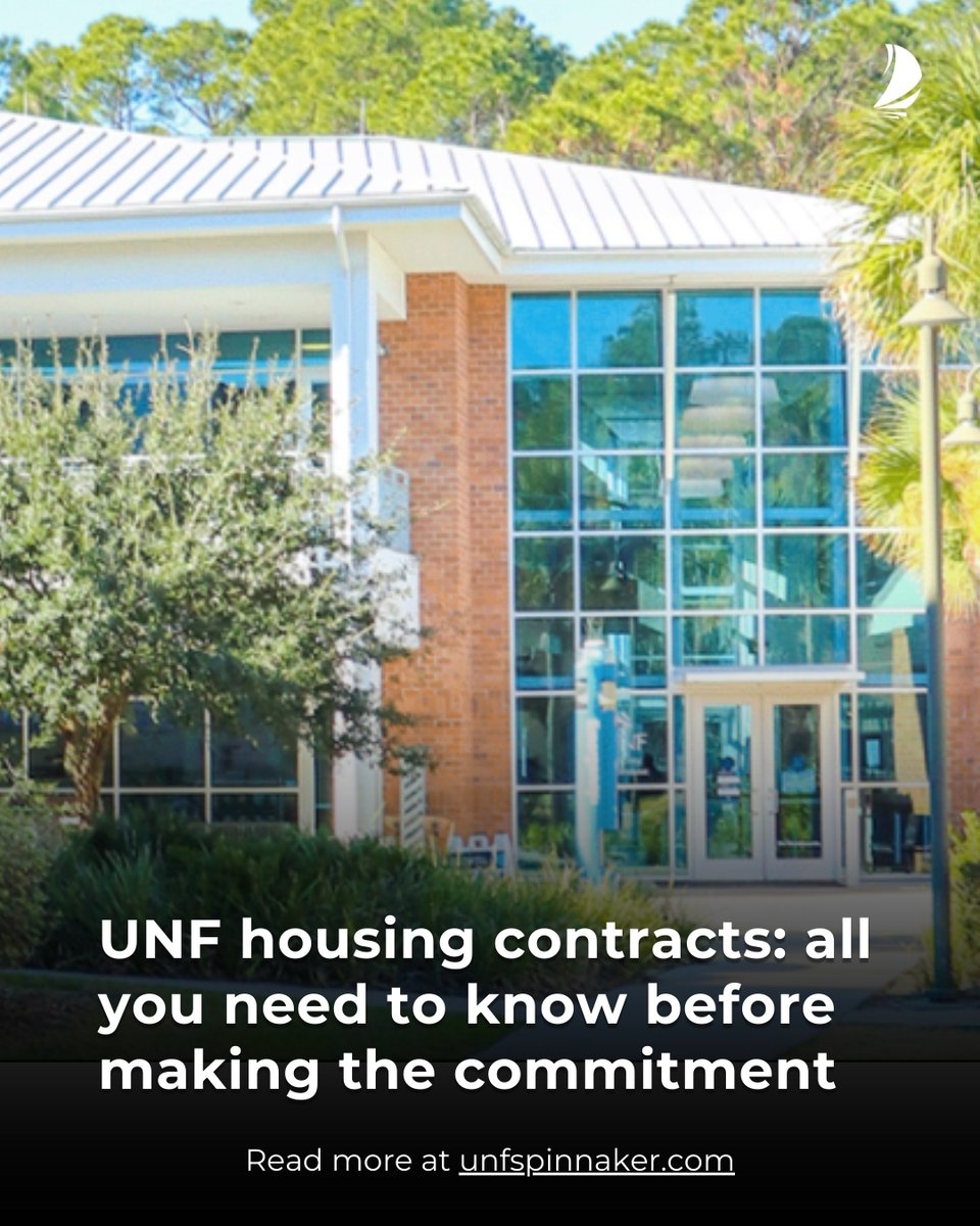 The recommended deadline to submit housing contracts for the 2025-2026 school year is this Saturday, March 1, for current UNF students, according to the Housing and Residence Life website.⁠

🔗: l8r.it/tSlz
⁠
✏️ Savanna Stillwagner⁠
📸 UNF
