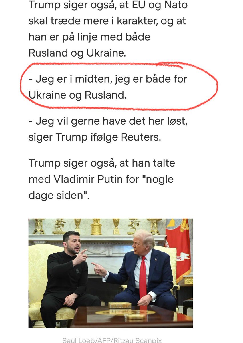 Hvordan kan man som øverste repræsentant for verdens vigtigste demokrati være “for” Rusland 🤔