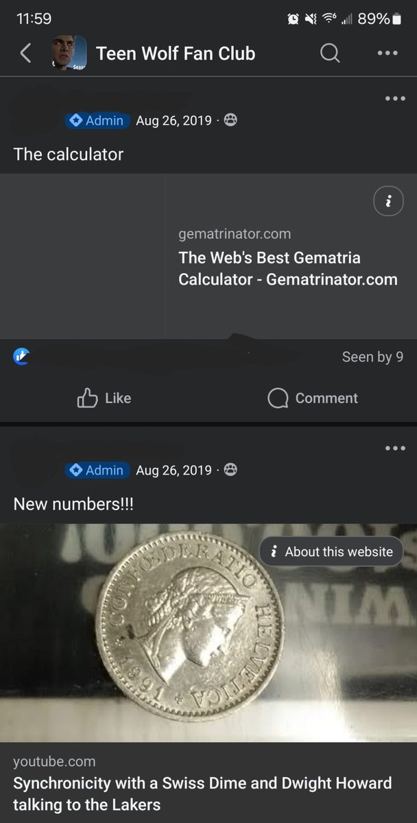 .<a href="/kevinlieber/">Kevin Lieber</a>, your discussion about Teen Wolf in your Comfort of Sadness podcast reminded me of when my family created a fake fan group of the TV show to discuss Gematria and conspiracy theories, lol