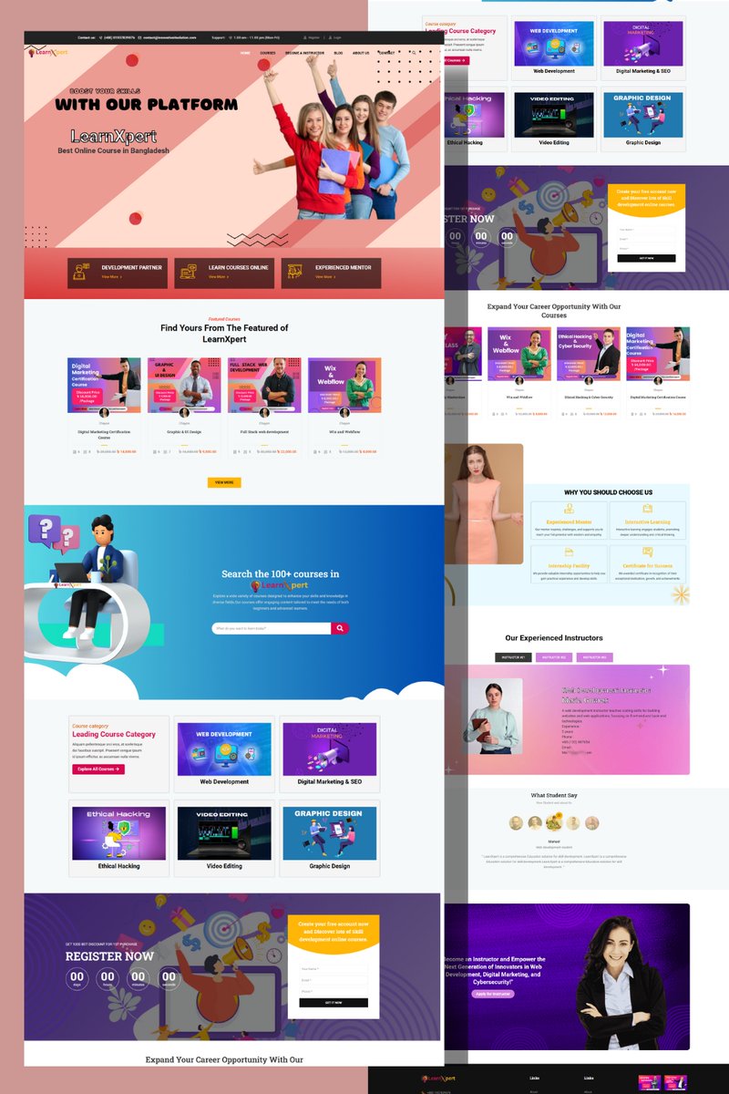 arifulchion's tweet image. An WordPress LMS website offers online learning by course management, student tracking, and interactive content. 🚀📚
My Fiverr link: fiverr.com/s/akvbkwp
#WordPress #LMS #eLearningWebsite #elementor #WebDesign #ArifulChion