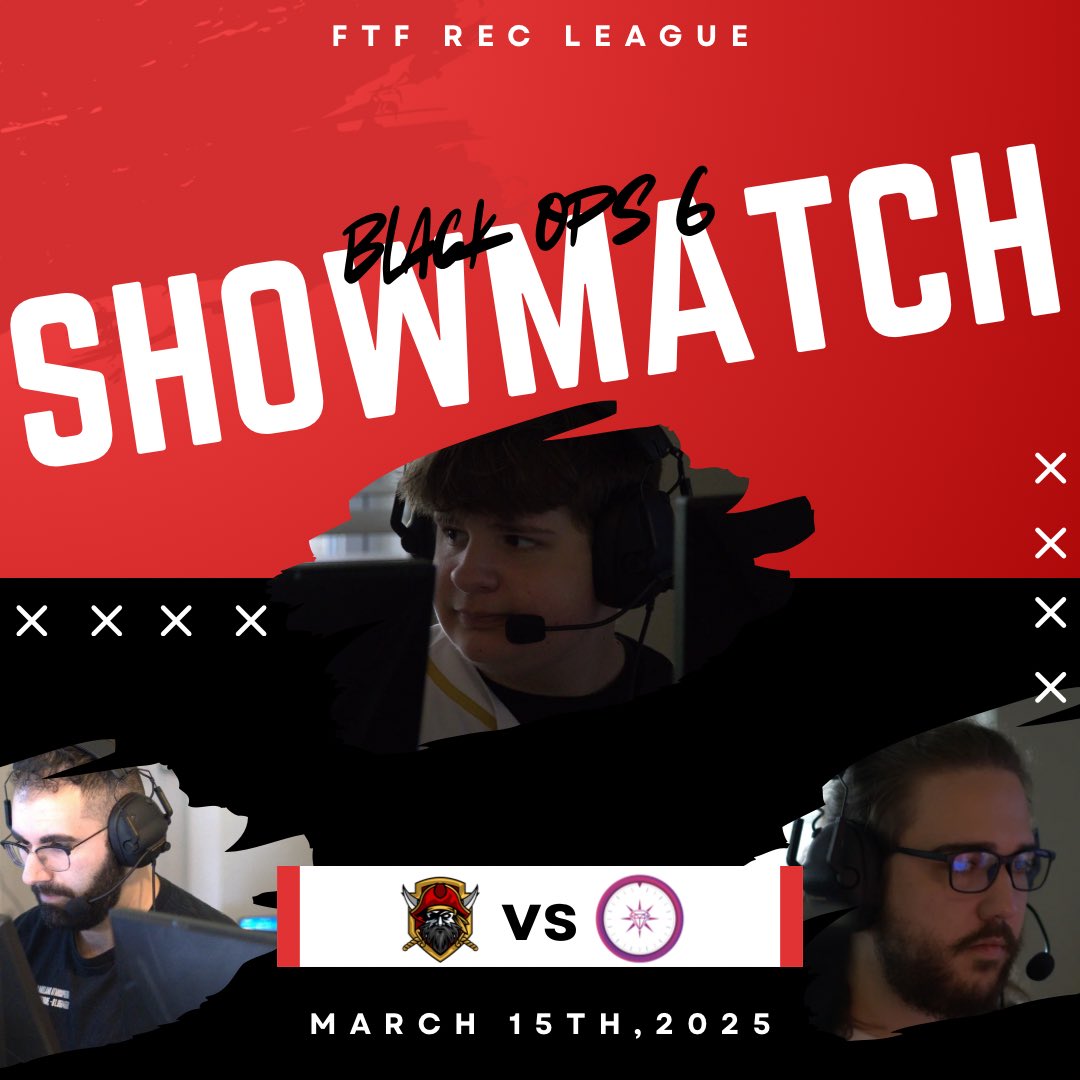 🚨🚨ANNOUNCEMENT🚨🚨

March 15th,2025 

🏴‍☠️Pirates v 🪐Atmosphere

Black Ops 6 Showmatch LAN

Best of 9 Series CDL Rules

HARDPOINT, SND, CONTROL

LIVE ON TWITCH