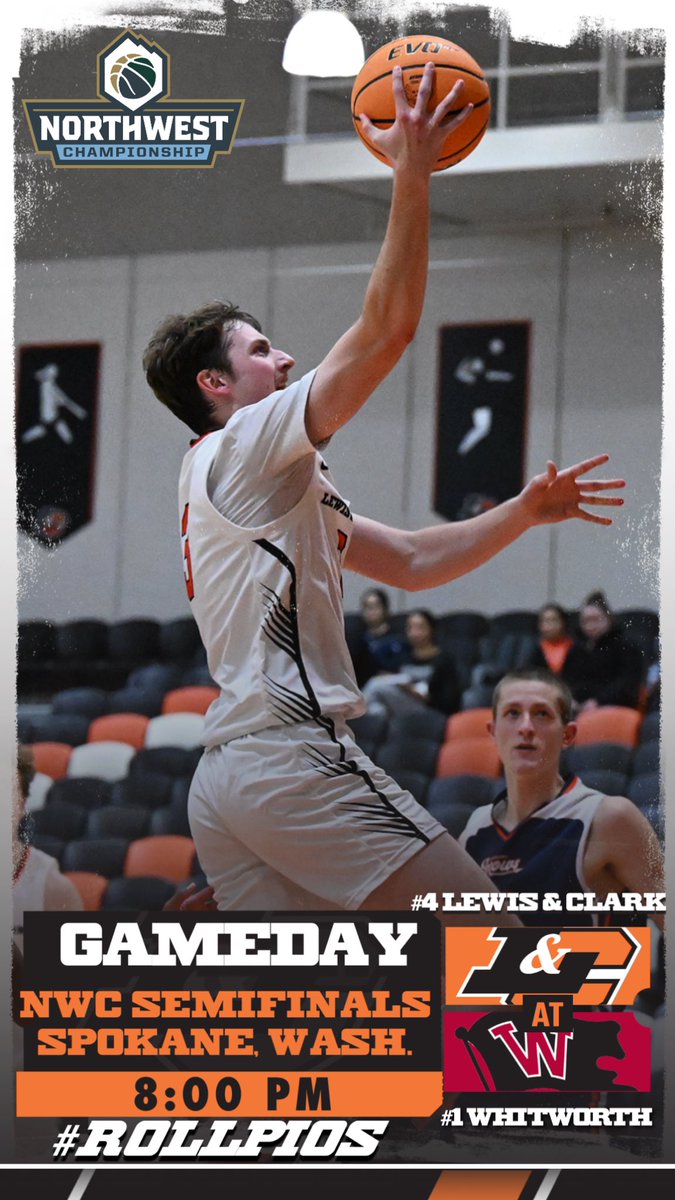 .<a href="/LCPiosMBBall/">LCPiosMhoops</a> returns to the Northwest Conference Tournament for the 17th time in program history and the first since 2015 to take on #1 seed Whitworth tonight in the second semifinal at 8 pm in Spokane. Live stats, video and L &amp;C audio available. #RollPios #D3Hoops