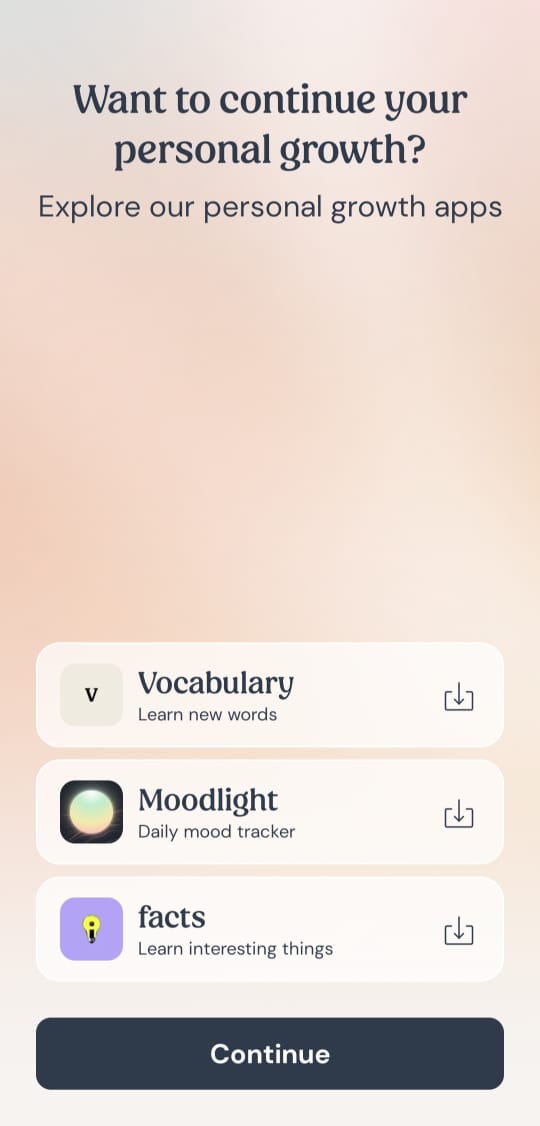 AIAdsApps's tweet photo. We have gone through the app onboarding process to understand whether they ask for any rating in the onboarding phase. They have not.

We have seen all of these apps using almost the same onboarding flow. They are also cross promoting one app in other apps as well

You can use a tool like @screensdesign_  from @Siron93 to find the onboarding process of thousands of apps.