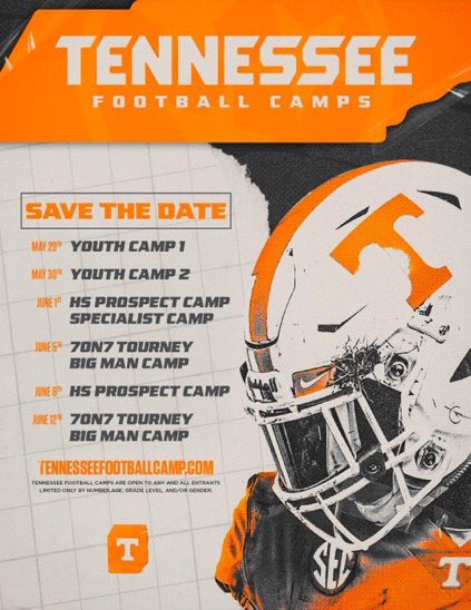 Ryan Walls (@ryanwalls75) on Twitter photo Thank you <a href="/Evan_M_Davis/">Evan Davis</a> for the camp invite to Tennessee!
<a href="/Vol_Football/">Tennessee Football</a>
<a href="/murrayhighFB/">Melvin Cunningham</a> <a href="/Coach_Hugo33/">Hugo Hernandez</a>
<a href="/Dickerson_Coach/">Coach Dickerson π―</a> Thank you <a href="/Evan_M_Davis/">Evan Davis</a> for the camp invite to Tennessee!
<a href="/Vol_Football/">Tennessee Football</a>
<a href="/murrayhighFB/">Melvin Cunningham</a> <a href="/Coach_Hugo33/">Hugo Hernandez</a>
<a href="/Dickerson_Coach/">Coach Dickerson π―</a>