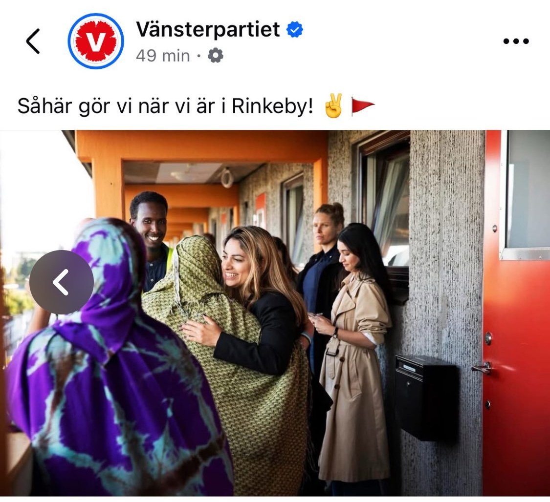 Vänsterpartiets burn. ♥️♥️♥️