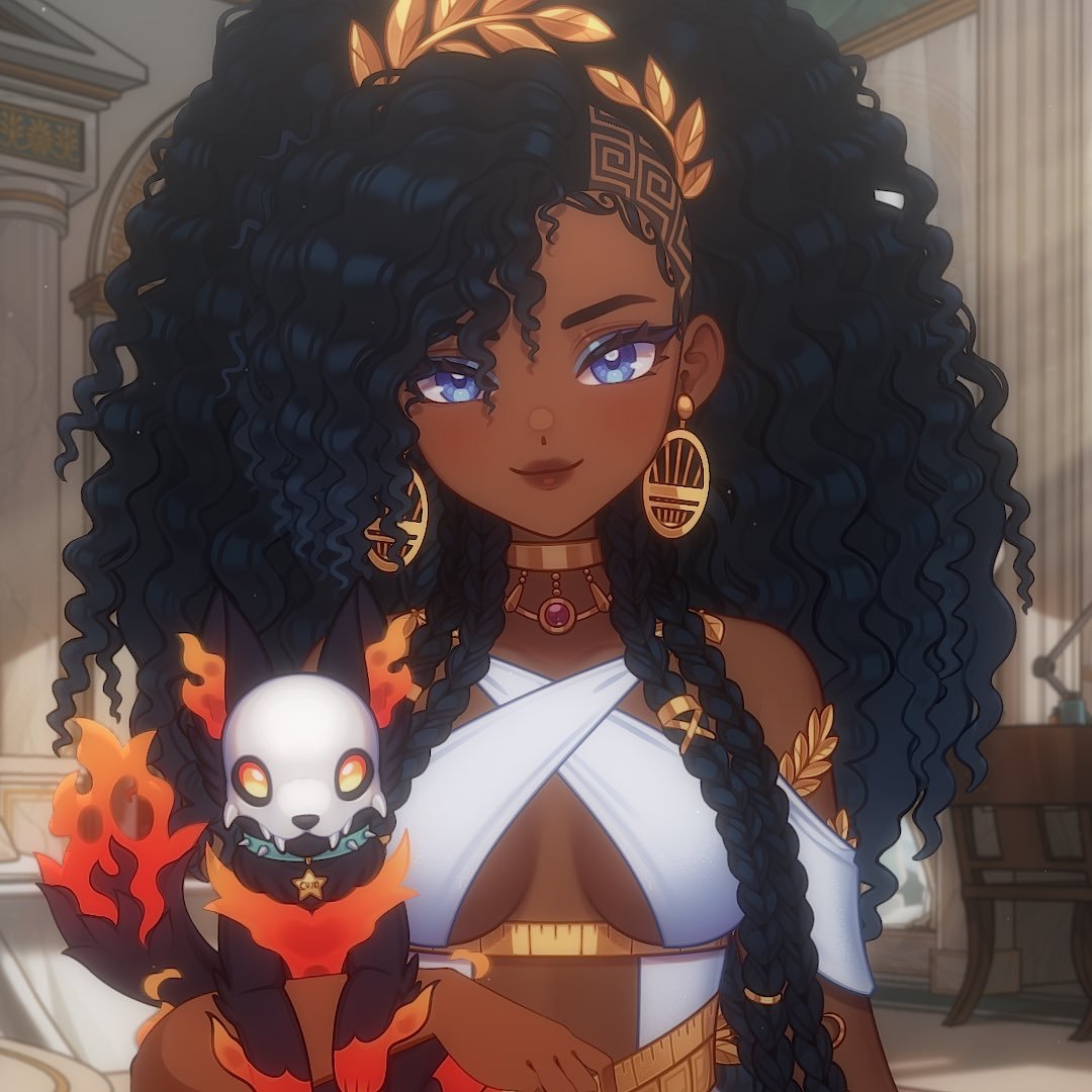 KishinShinobi's tweet image. It's the FINAL DAY OF BHM and to end on a BANGER our Day 28 pick, the Muse of Cosplay themselves @anarkeeVT! With a love for cosplay they were summoned from Olympus to aid and inspire people to cosplay the characters they love and express themselves! Sit back for some gaming too!