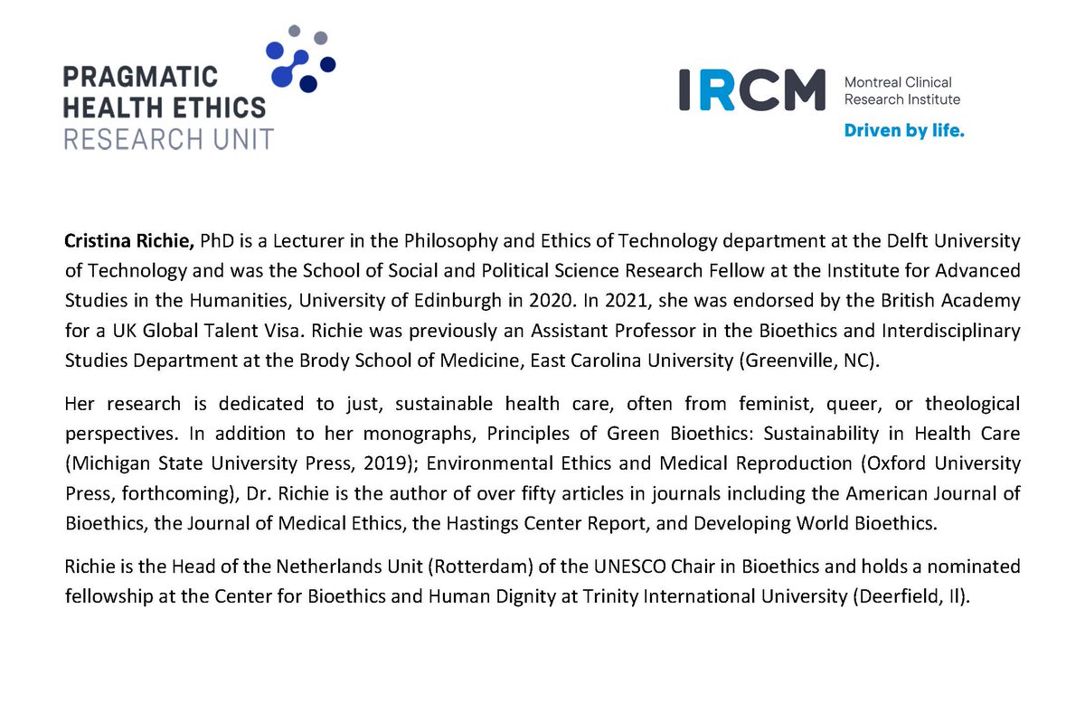 🛑 Next conference (virtual) - MARCH 13, 2025 Consequences of the end of Roe: Lessons from the Turnaway Study - mailchi.mp/ircm/consequen…