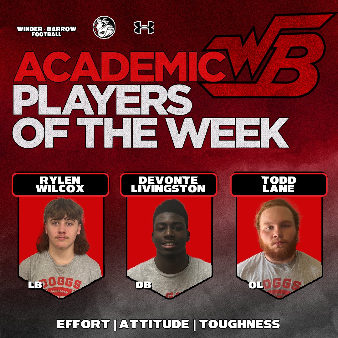 Academic Players of the Week

February 17 - 21st

#GG 
#EAT 
#DOGGS