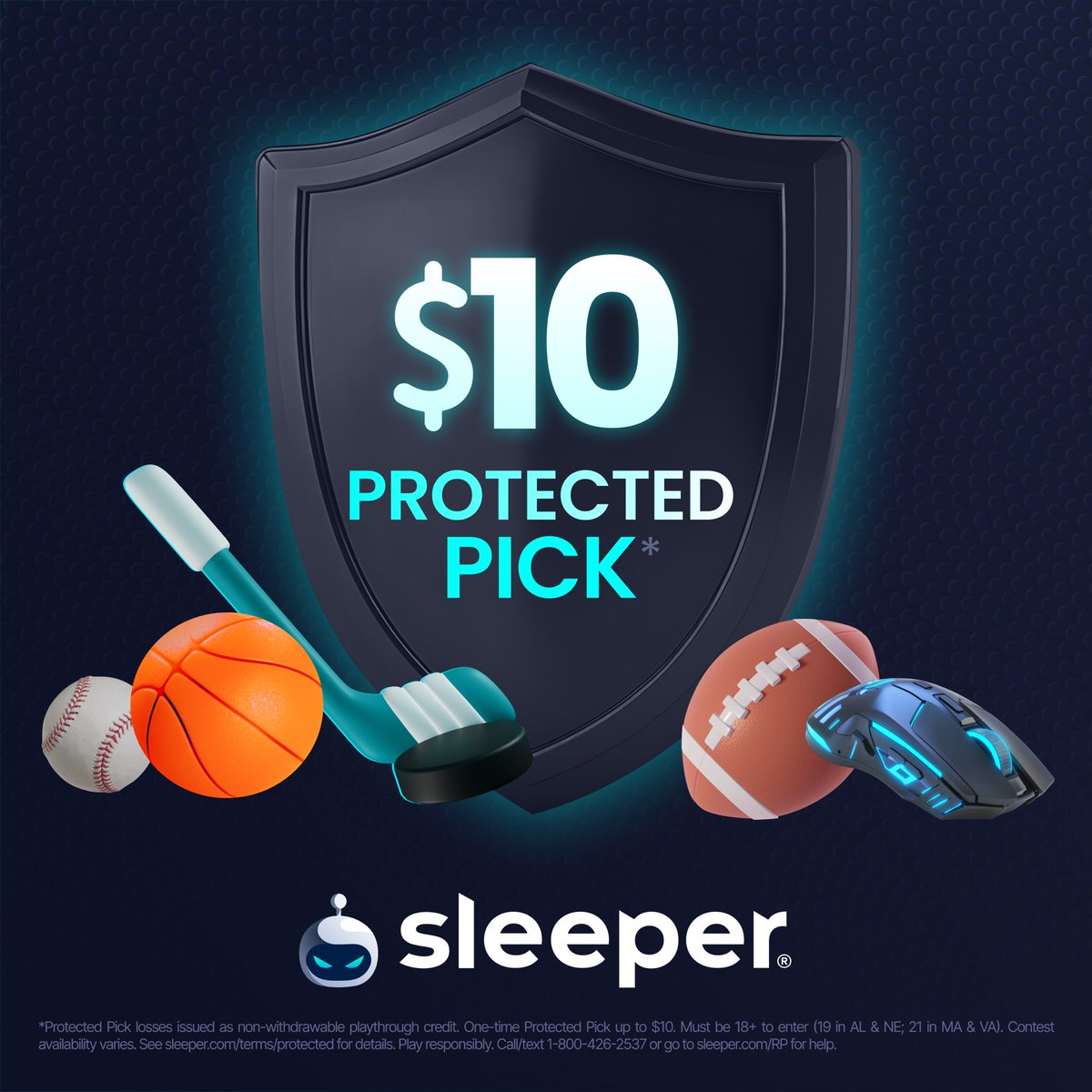 $10 Protected Pick for ALL users 👀

Can be used on ANY sport 😵

Live until 11:59 pm PT ⏳