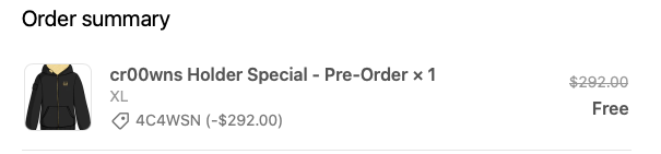 Thank you for the FREE hoodie <a href="/cr00wnstudios/">cr00wn studios</a> 
Cr00wns are the Alpha 👑