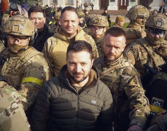 We stand with you Zelensky.
We love you Mr President.