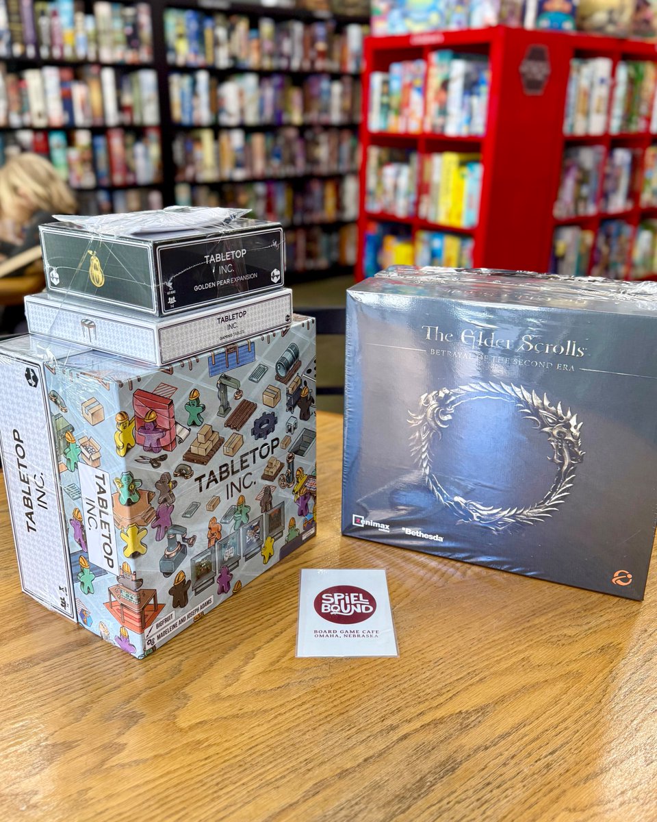 FINSPAN! Elder Scrolls, Tabletop Inc, Dune Imperium Bloodlines, Emerald Skulls, King of Tokyo Origins, [We're] Kind of a Big Dill - great titles in this week's #boardgamestore arrivals! 
spielbound.com/s/shop
<a href="/stonemaiergames/">Stonemaier Games</a> <a href="/IelloUSA/">IELLO USA</a> <a href="/ChipTheoryGames/">Chip Theory Games</a> <a href="/CotswoldGames/">Cotswold Games</a> <a href="/direwolf/">Dire Wolf</a>