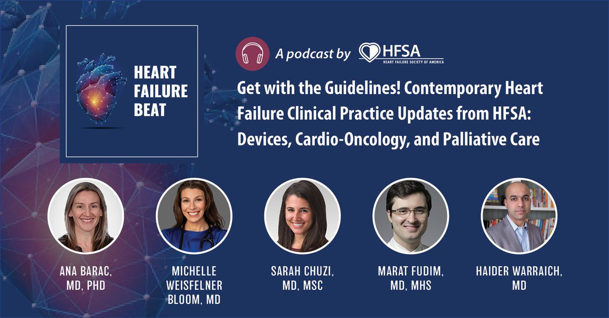 HFSA (@hfsa) on Twitter photo ‘The interplay between cancer and heart failure needs a roadmap,’ says <a href="/drmishbloom/">Dr. Michelle Bloom</a>. Explore that roadmap and learn about the concept of ‘permissive toxicity’ in the HFSA Cardio-Oncology & HF statement, in the issue of <a href="/JCardFail/">Journal of Cardiac Failure</a> and on this episode of the #HFBeat.
🎙Listen ‘The interplay between cancer and heart failure needs a roadmap,’ says <a href="/drmishbloom/">Dr. Michelle Bloom</a>. Explore that roadmap and learn about the concept of ‘permissive toxicity’ in the HFSA Cardio-Oncology & HF statement, in the issue of <a href="/JCardFail/">Journal of Cardiac Failure</a> and on this episode of the #HFBeat.
🎙Listen