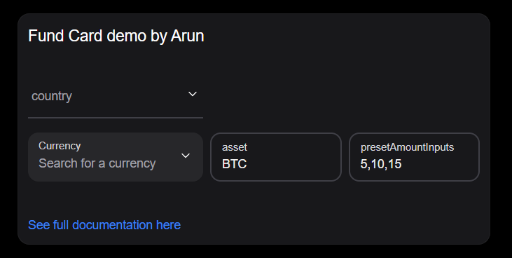 apanarun's tweet photo. Checkout the CDP OnRampDemo App
#CDPQuest #CoinbaseOnramp! https://t.co/gIPowaHnRi
