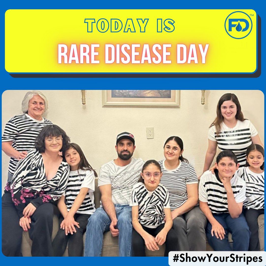 Celebrate Rare Disease Day by Showing Your Stripes Today!

The #Zebra is the symbol for rare diseases, so wear your striped shirt, socks, suit, pjs, etc. to help raise awareness for FD!

#FDisRare #ShowYourStripes #RareDiseaseDay #FamilialDysautonomia