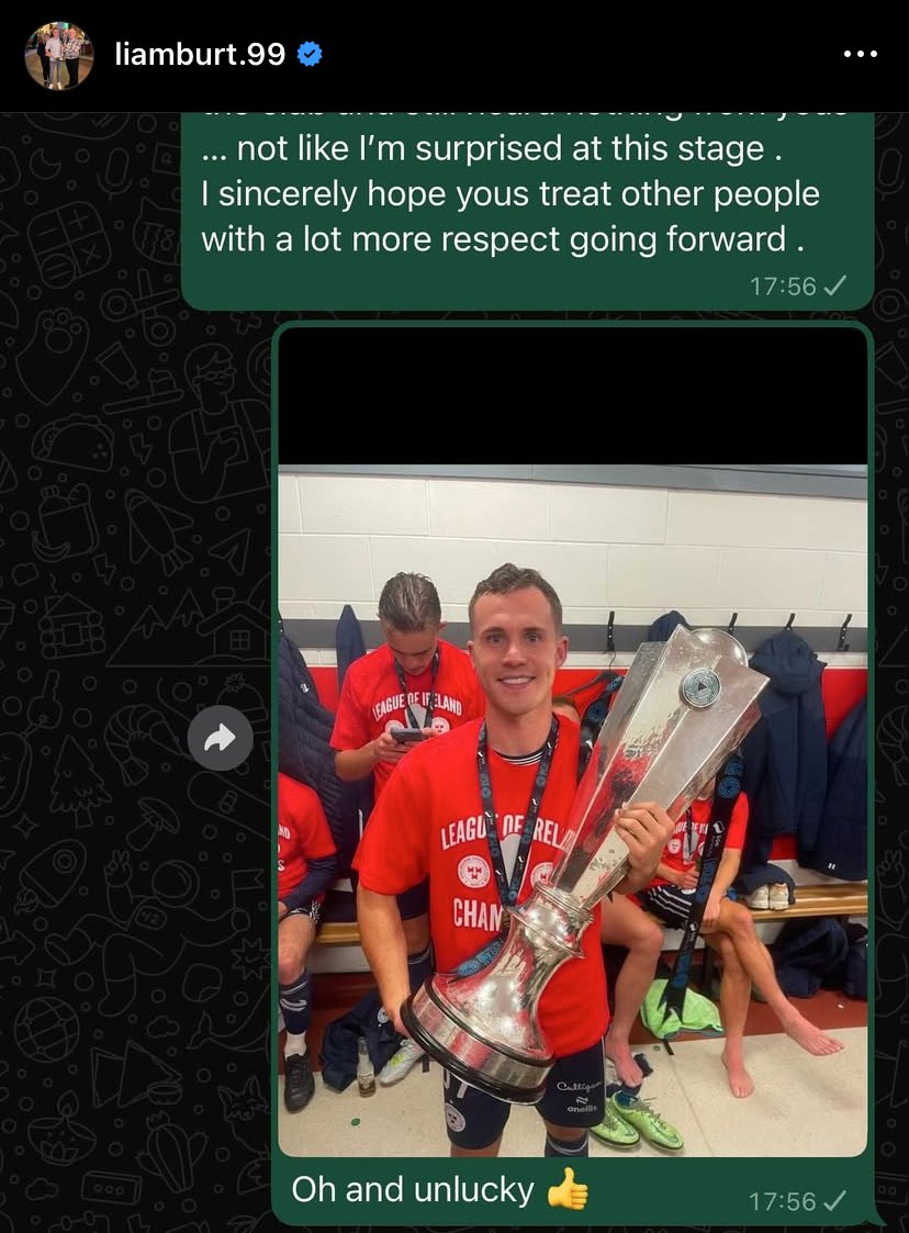 Liam Burt speaks out against Shamrock Rovers! 🤯🤯🤯
