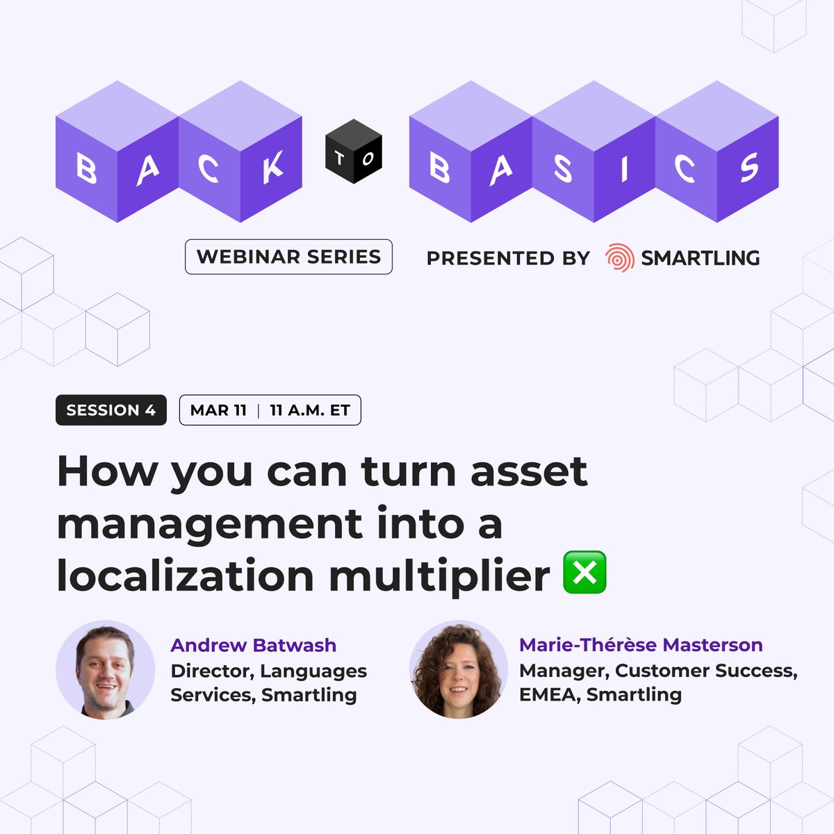 Your translation assets are the key to your team working smarter, not harder💡

Glossaries, style guides, and translation memories help you:

💯 Ensure consistency
⚡ Speed up translation
💰 Save on translation costs

Attend our webinar to learn how 👇

🔗 bit.ly/3XhqHn9