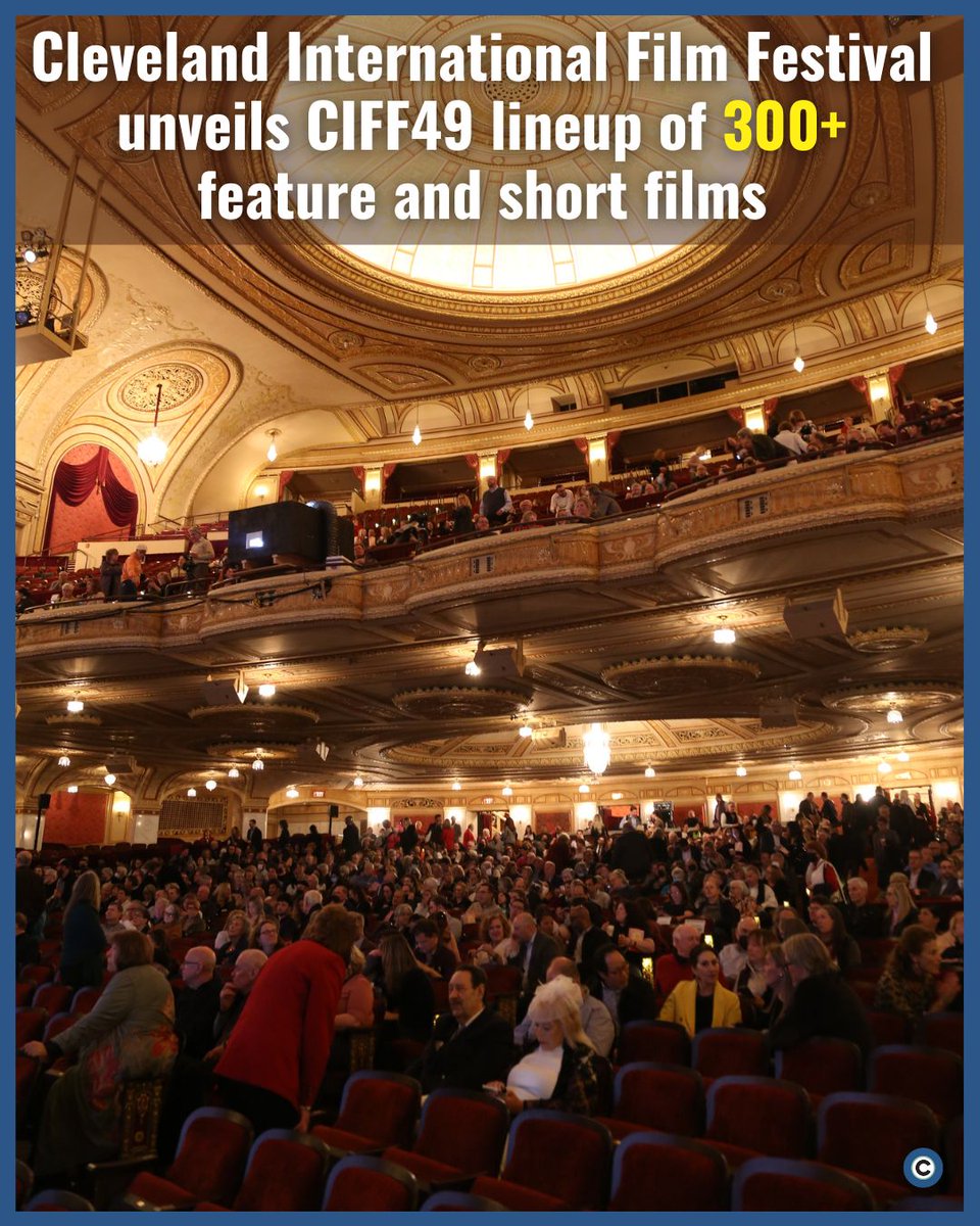 clevelanddotcom's tweet photo. 🔗: https://t.co/4w979SEhoJ

This year, the CIFF49 programming team poured over 3,500 submissions to curate a selection of 104 feature films and 198 short films from 60 countries. The lineup includes about a dozen U.S., North American or world premieres. https://t.co/NjA0kyvu5t