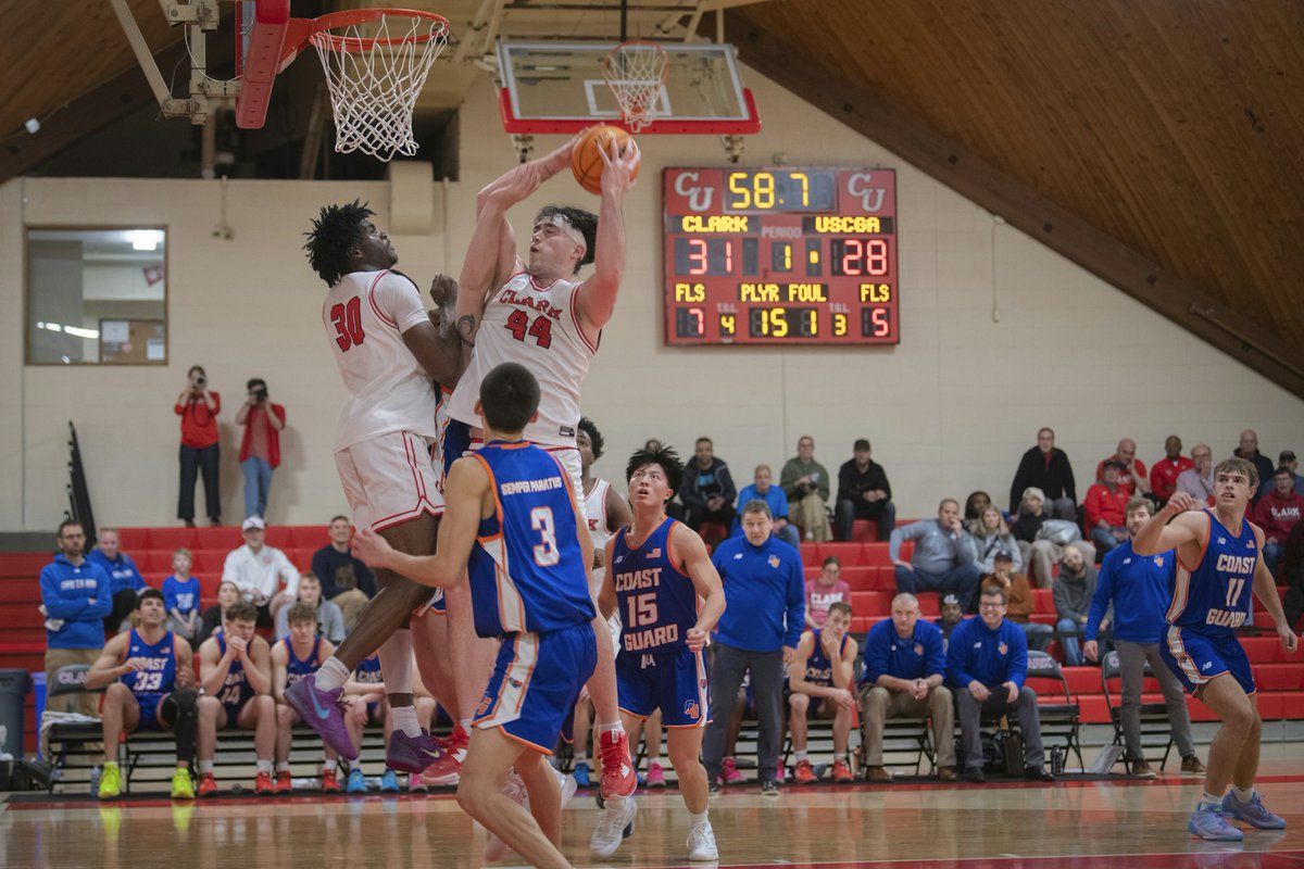 The Clark Cougars are on to the @newmacsports Men’s Basketball Championship Game ‼️🏀 @clarkuhoops advanced to the finals after a 71-53 victory last night. The team will now appear in its 7th NEWMAC Championship game in program history at <a href="/WPI/">WPI</a> tomorrow, March 1, at 2 p.m.