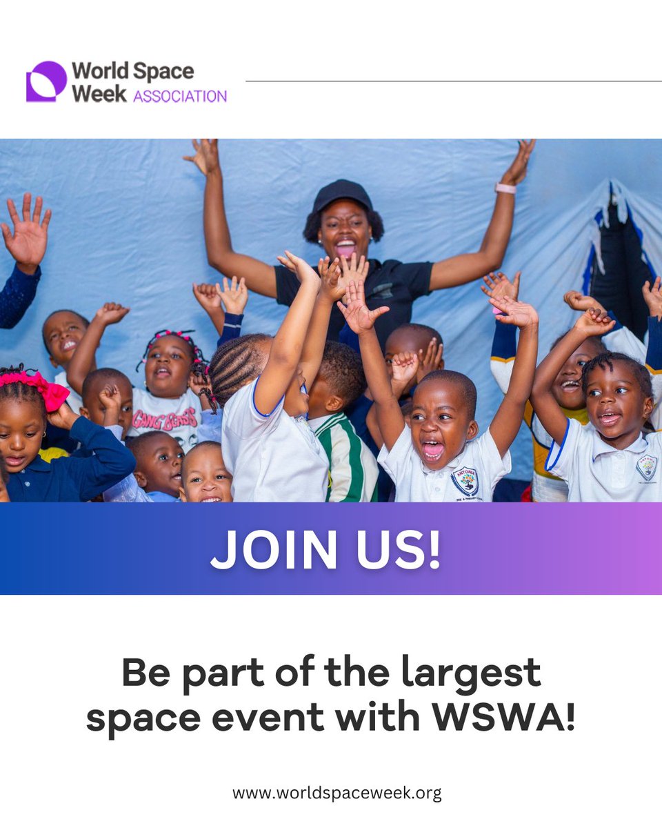 World Space Week Association (WSWA) is looking for passionate volunteers to help us coordinate the largest space event on Earth! 

Make an impact, gain new skills, and connect with the global space community. 🌟

📩 Apply today! More on: lnkd.in/getyAH73