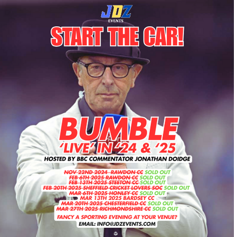 Let's get this across the line... <a href="/BardseyCC/">Bardsey CC</a>  have a handful of tickets left before declaring a sell out and the whole <a href="/BumbleCricket/">David 'Bumble' Lloyd</a> Tour will be tied up. To contacts in north Leeds/Wetherby, come along to another great night! Email info@jdzevents.com #JDZEvents #Startthecar