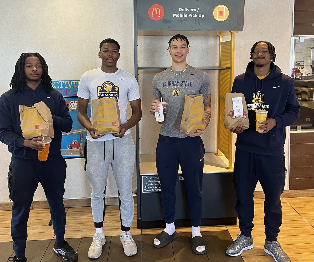 Blue & Gold Standard (@bluegoldracers) on Twitter photo Thanks to McDonald's in Murray for partnering with <a href="/HarcumTerence/">Terence Harcum</a>, <a href="/BrandonE34_/">Brandon Ellington</a>, <a href="/KyeronLindsay21/">KyeRon</a> and <a href="/kmilton_1/">Kylen Milton</a>. Don't forget to get over to McDonald's today to grab a great meal, and be sure to thank them for supporting our Racers.
#GoRacers Thanks to McDonald's in Murray for partnering with <a href="/HarcumTerence/">Terence Harcum</a>, <a href="/BrandonE34_/">Brandon Ellington</a>, <a href="/KyeronLindsay21/">KyeRon</a> and <a href="/kmilton_1/">Kylen Milton</a>. Don't forget to get over to McDonald's today to grab a great meal, and be sure to thank them for supporting our Racers.
#GoRacers