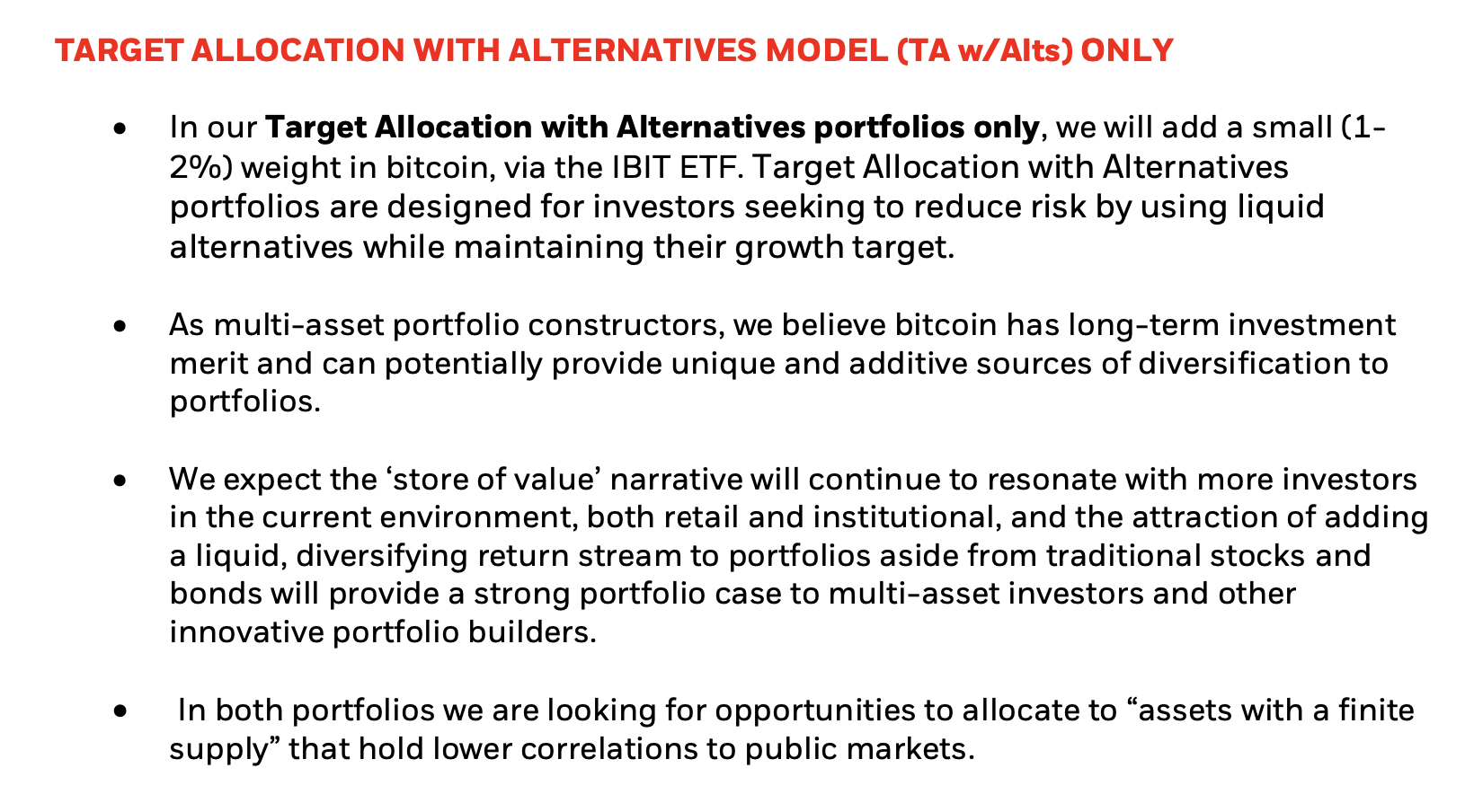 BlackRock Recommends Bitcoin Allocation With Addition to Its Model Portfolio