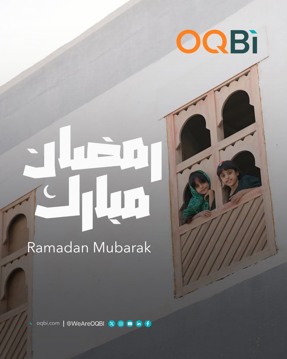 بمناسبة حلول #شهر_رمضان المبارك، تتقدم أوكيو للصناعات الأساسية بأسمى آيات التهاني والتبريكات لكم ولعائلاتكم الكريمة.
نسأل الله أن يكون شهرًا مباركًا عليكم، حافلًا بالخير والبركة، وأن يحقق لكم فيه الأمنيات ويملأ أيامكم بالسكينة والطمأنينة.
#حزايا_الخير #نرويها_لنثريها 

OQ Base