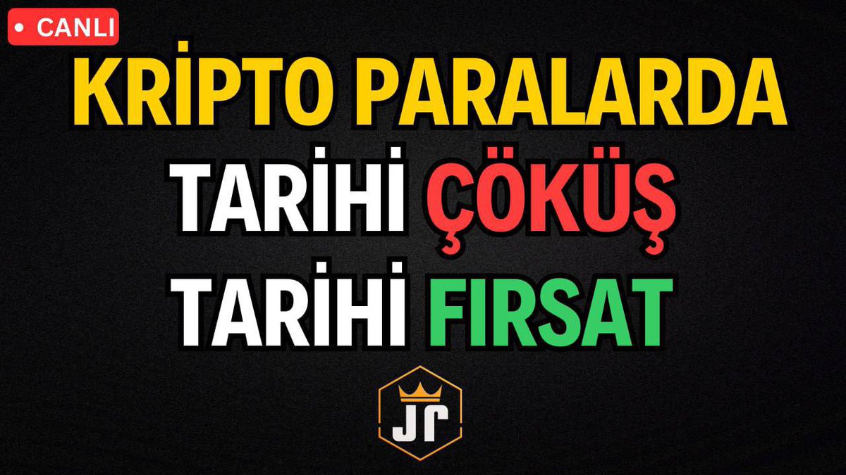 YouTube ‘de ACİL CANLI YAYIN Başladı!

Bitcoin ve Altcoin'lerde Tarihi Çöküş, Tarihi Fırsat! 

Şimdi Ne Olacak?

Canlı Yayın Linki👇👇👇

youtu.be/Fcm9HRbTLLA