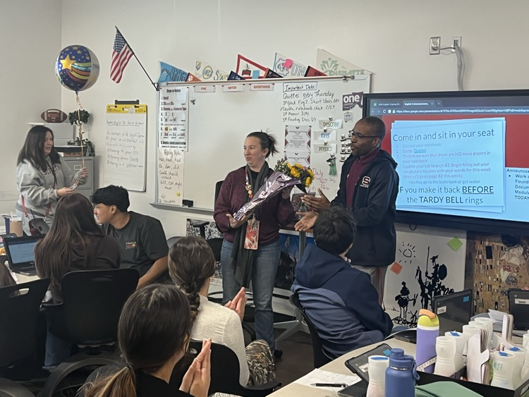 Congrats to our 2025 Teacher of the Year, Mrs. Sarah Harris!!! Mrs. Harris works hard to be pne of the best teachers at our school. She leads our AVID program and also leads the English department at Seaforth. She is a wonderful advocate for our students at Seaforth!!! #mrsharris
